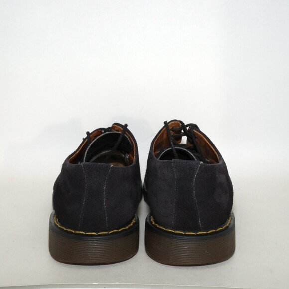 Vintage Made in England UK Dr. Martens Black Suede Oxford Lace Up 4 Eye Mens 11 - Picture 8 of 14